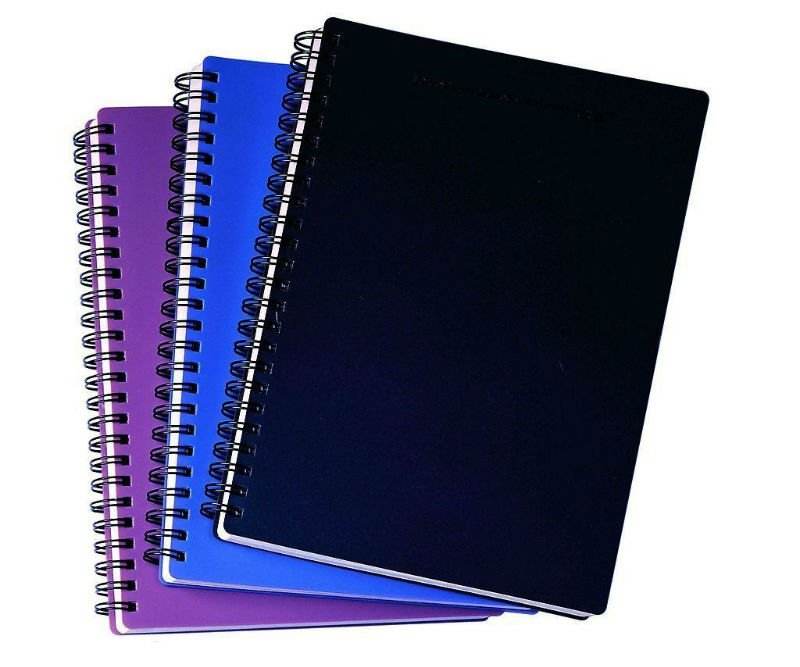 8.5 X 11 Large Hardcover Spiral Wire Bound 150 Sheets Ruled Customized Notebook for Office Supplies Writing Journal