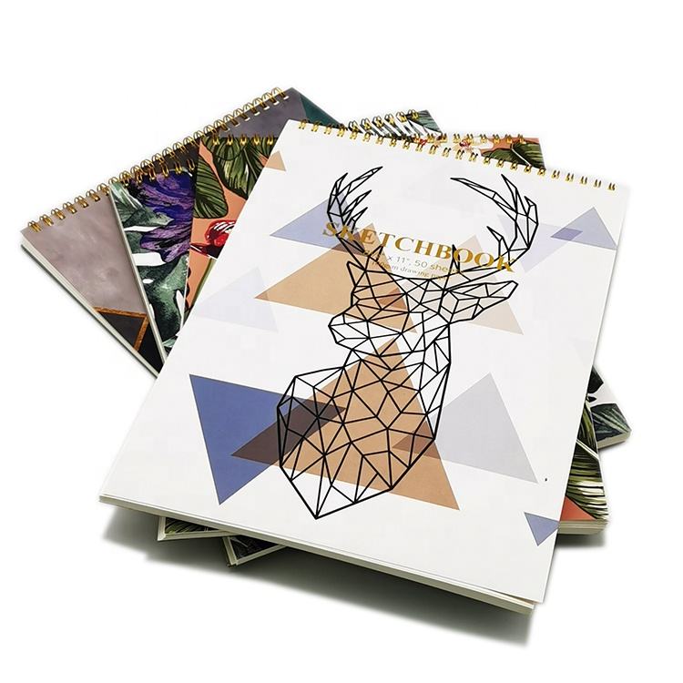 Vintage Leather Sketchbook with Tree Life Design C Brass Lock Hard Cover Sizes for Men & Women