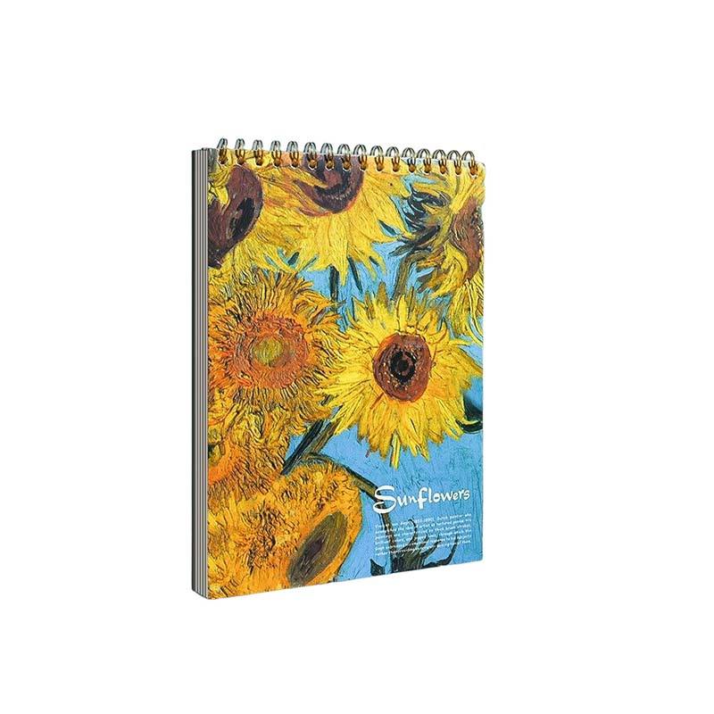 High Quality Popular Personal Cute Sketchbook Top Bound Diary Spiral Notebook
