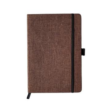 Handmade Cotton Paper Notebook A5 Bird Being Screen Printed Soft Cover Canvas Stationery Diary Journal