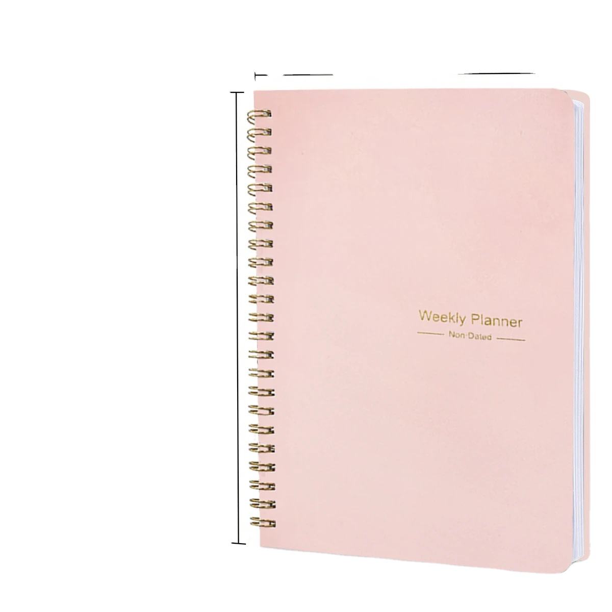 500pages Office and School Supplies Note Book Personalized A4 A5 Plastic Cover Custom Printed 5 Subject Double Spiral Notebook