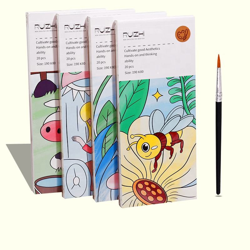 2023 New Children's Gouache Graffiti Picture Book Pocket Watercolor Painting Book Magic Water Coloring Books for Kids