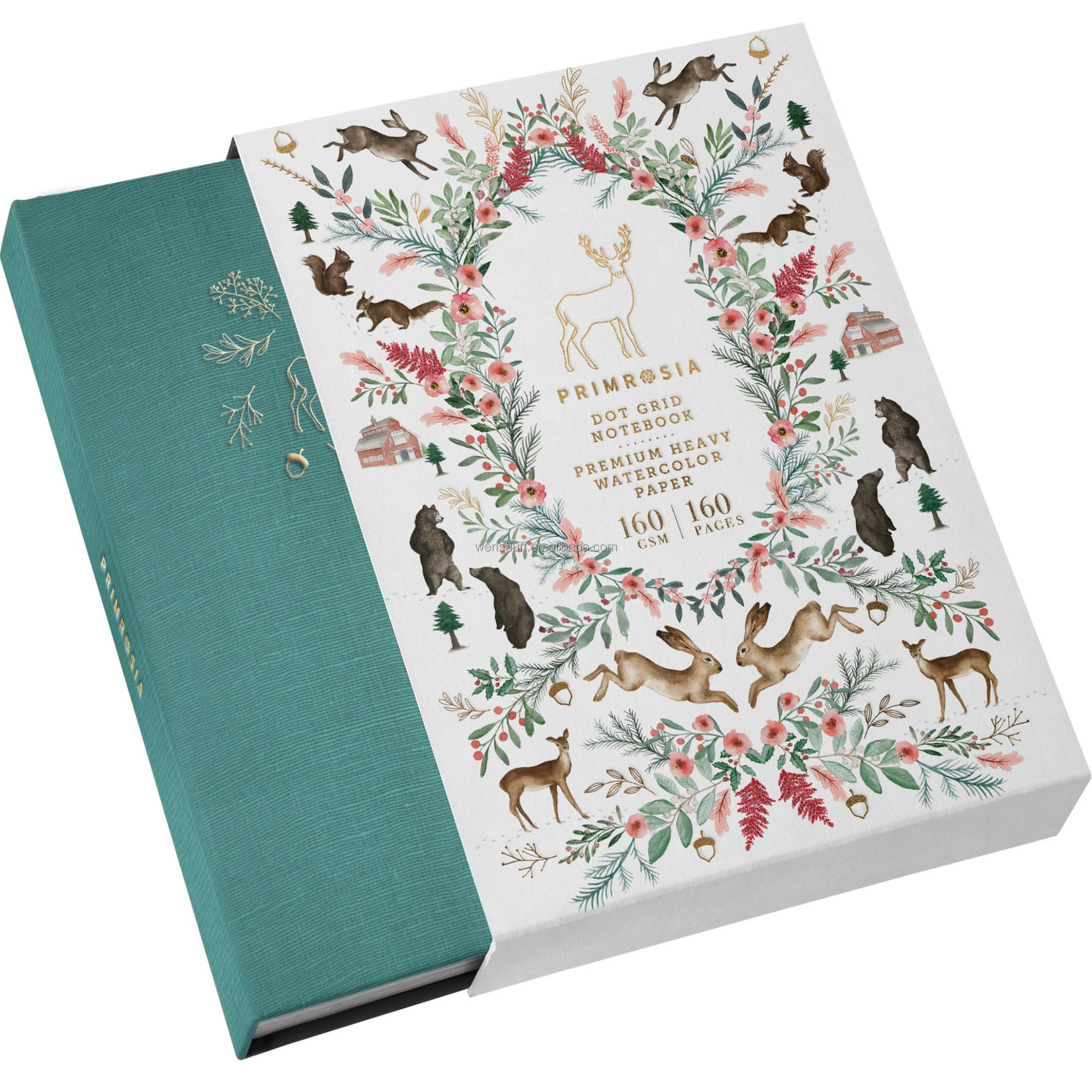 Custom Stationery A5 Size Hardcover Style Includes Pens Notebooks in 100 Sheets with Gift Box School Supply Stationery Set