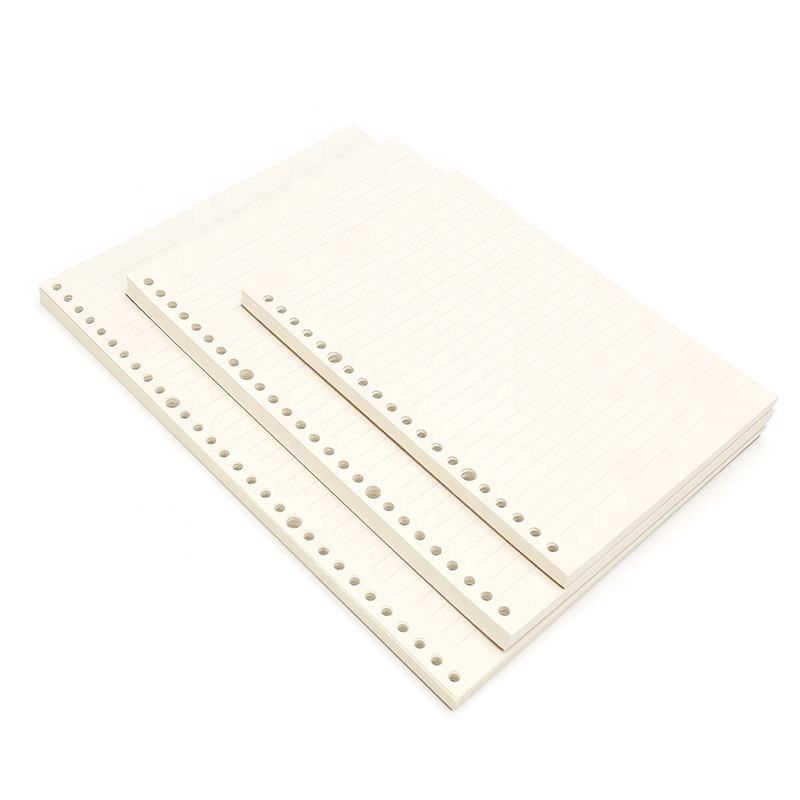 A5 B5 A4 Dot Grid Blank Cornell Inner Page 60 Sheet Paper Spiral Notebook Loose Leaf Binder Ring Refill Papers