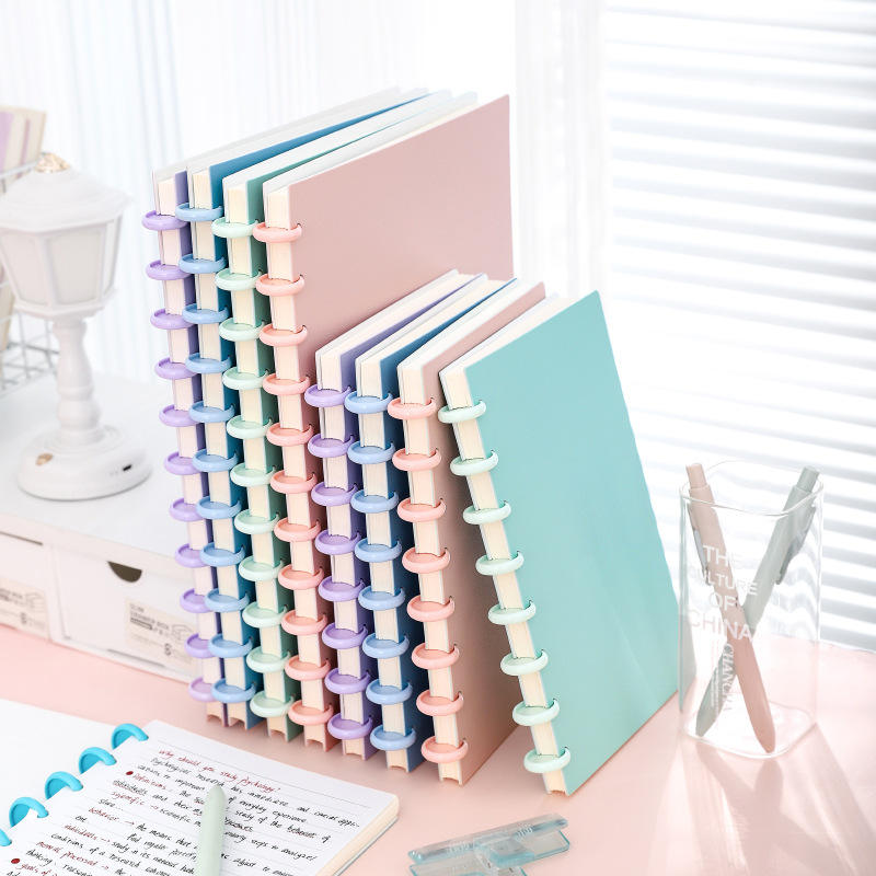 Wholesale Macaron Thickened A4 A5 PP Coil Notebook Printed Style for Business Office Meetings and School Use for Students
