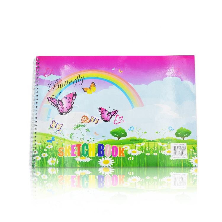 Hot Sale High Quality Custom Logo PU Hardcover Square Watercolor Journal Professional Stationary Sketchbook