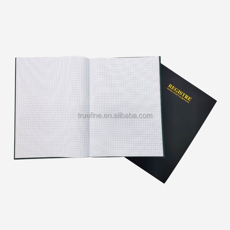 A4 Size 5*5mm Square Register Hardcover Notebook
