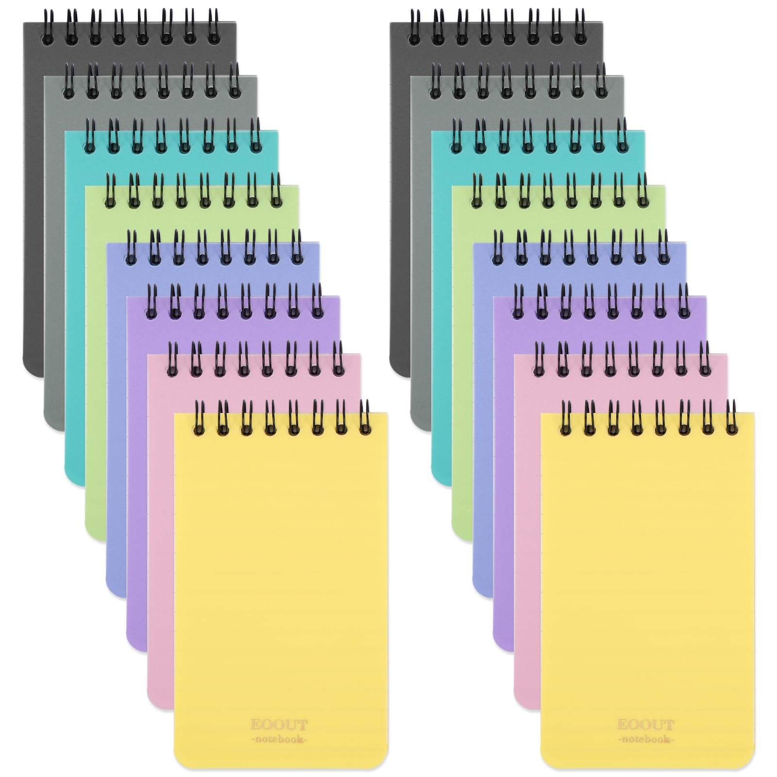 Custom Pocket Notebooks Plastic Small 3x5 Spiral Notepads With Lined Pages Mini Pads for Work or School