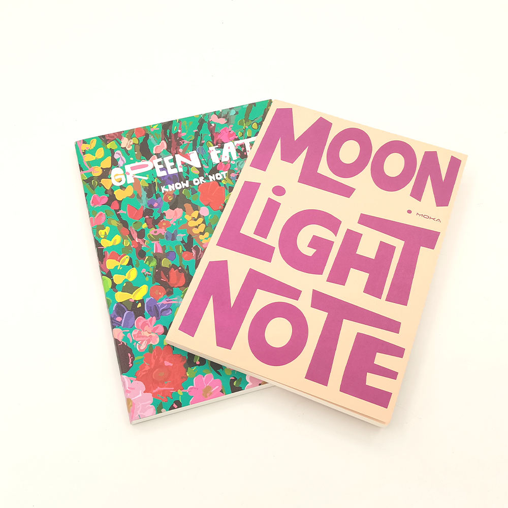 Custom A5/A4 Size 100 Sheets Printed Softcover Notebooks Perfect Binding School Campus Paper Cover Wholesale Gifts