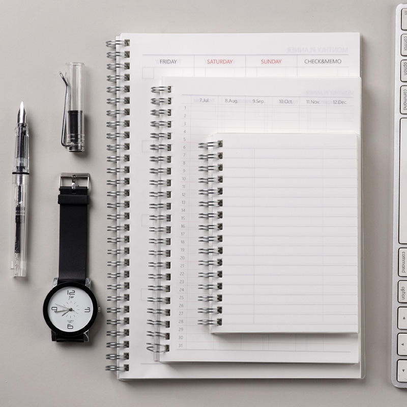 Spiral Notebook Cornell Large Business B5 Horizontal Line Grid Dot Matrix Blank Spiral Book 50K Student Stationery