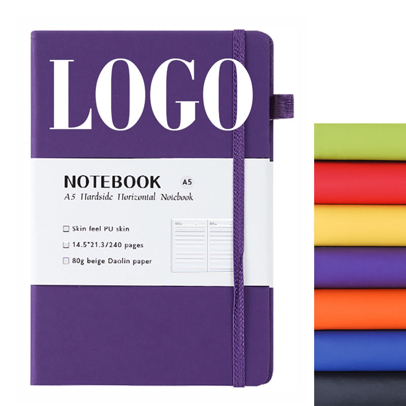 LT Customizable Wholesale Promotional Business Notebook A5 Hardcover PU Leather Libretas Notebooks with Logo