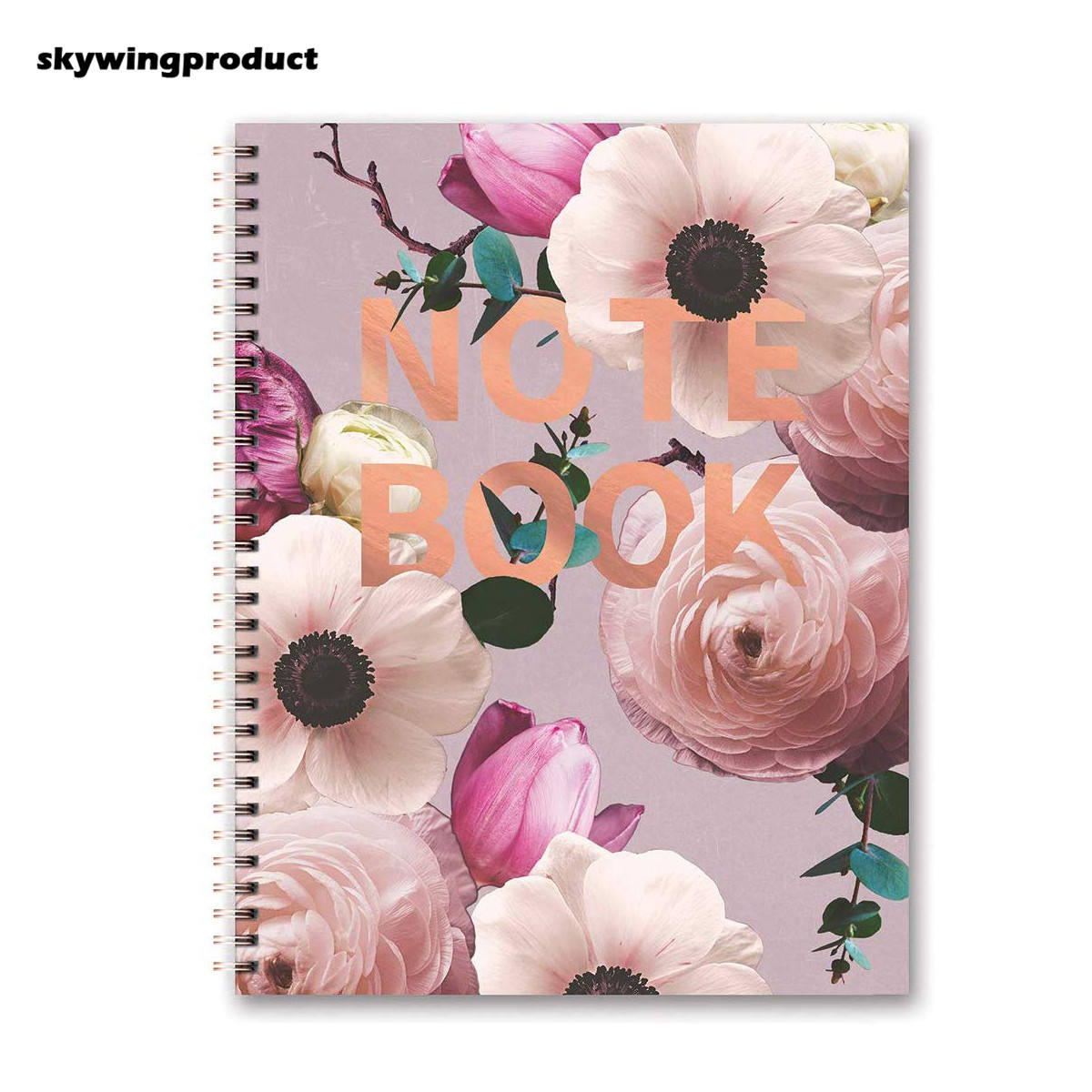 New Design Wire Spiral Notebook Wire Bound 2022 Custom Printing Budget Women Planner
