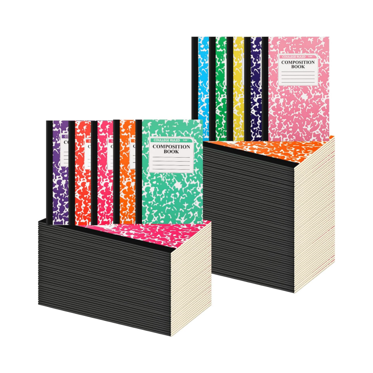 Composition Notebook Primary School Notebooks Ruled A4 Fast Delivery Softcover Pu Leather Embossed logo Private Label Journals