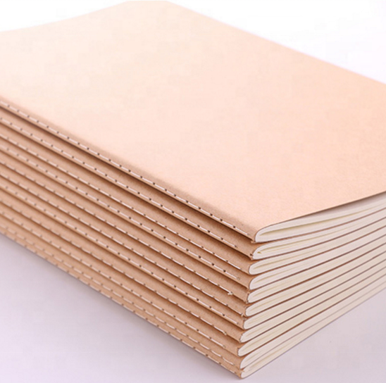 A5 Natural Handmade Recycle Brown Kraft Paper Notebook