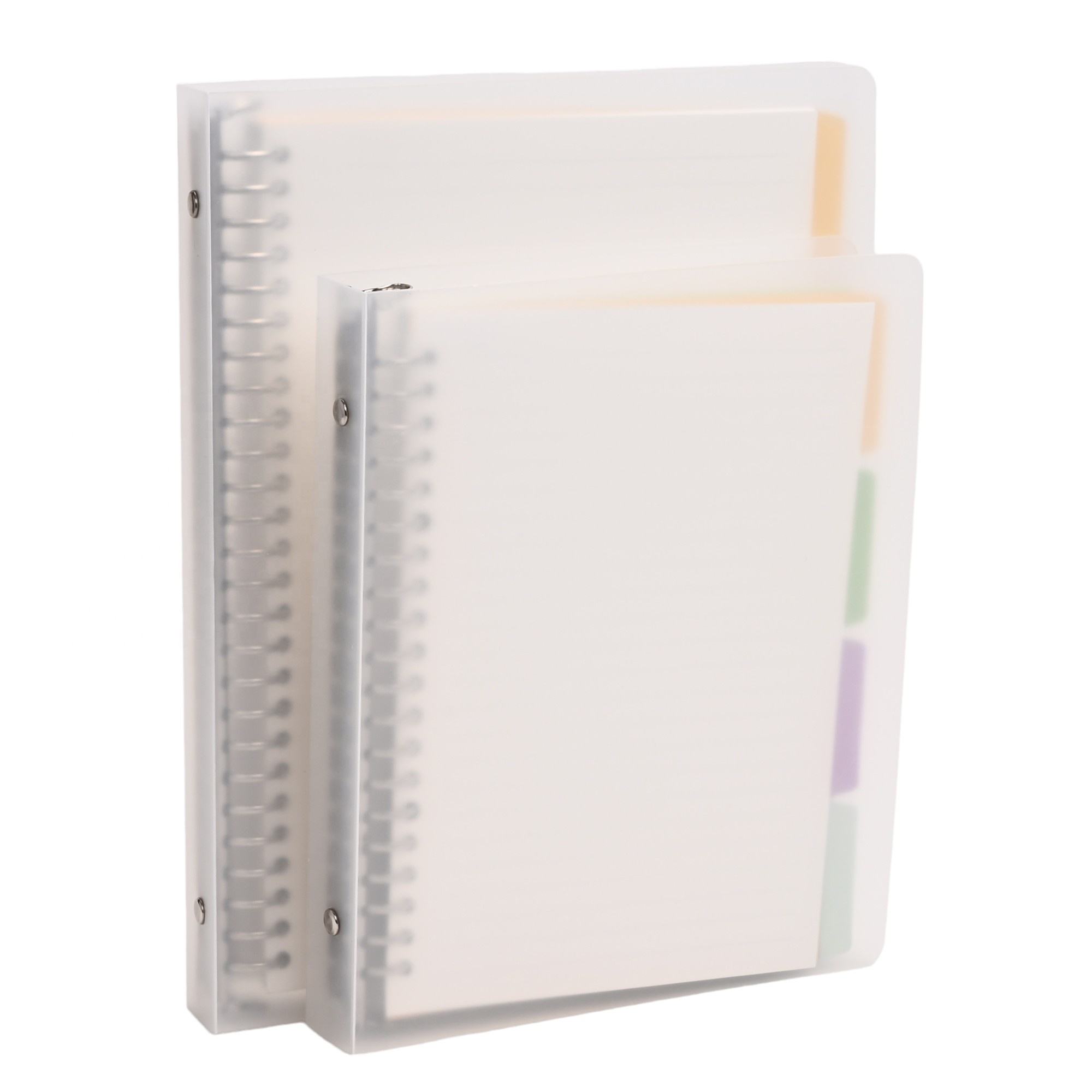 Bulk Wholesale Promotional School Thick Clear Hardcover A4 A5 B5 Spiral Bound Budget Planner Notebook for School Student