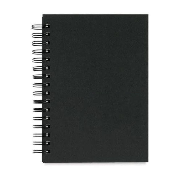 Solid Hard Cover Loose Coptic Naked Binding Stitch Sketchbook with White Kraft Paper