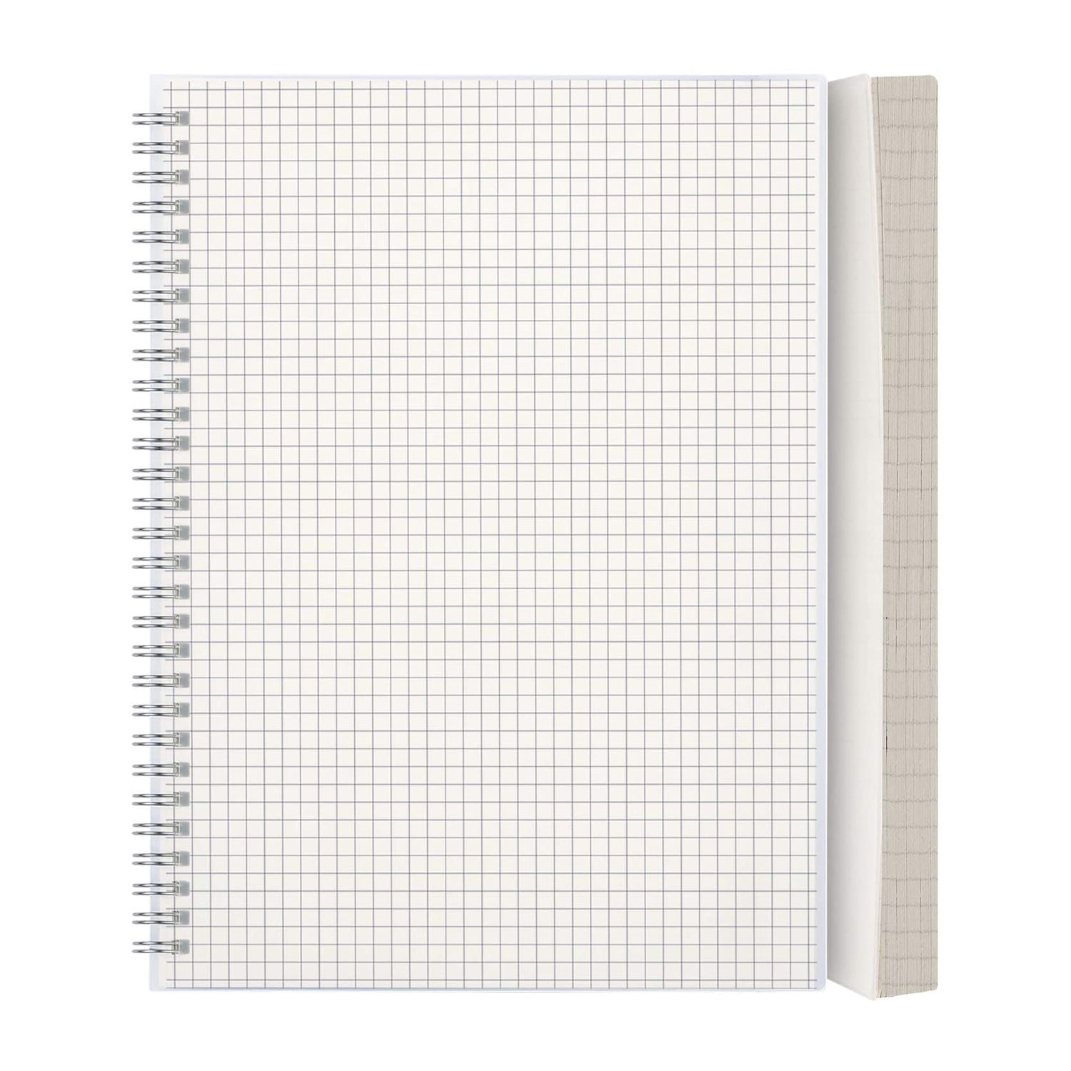 B5 Quad Ruled Spiral Graph Thick Square Grid Paper Notebooks Gridline Notebook for School Daily Life