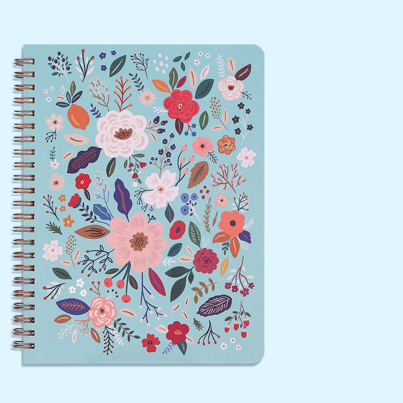 2022 Wholesale Cute Spiral Cute Leather Notebook A5 Eco-Friendly Planner Cork Paper Journal Wedding Bullet Gratitude Doje Diary