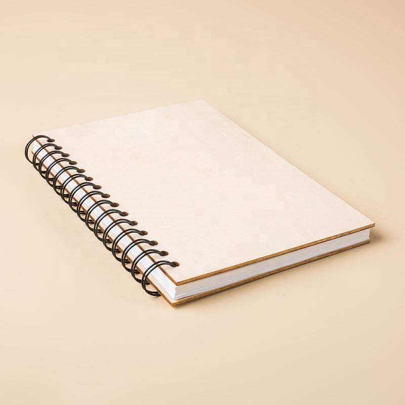 Custom PP Transparent Frosted Plastic clear Cover A4 A5 B5 B6 Silver Spiral Bound Notebook Blank Lined Gird Dot Coil Planner