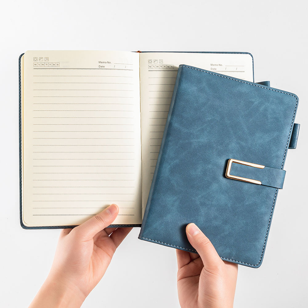 Hot Sale Customizable A5 Notebook Gift Set PU Leather Journal with A5/A6 Paper Spiral NB01 Customizable Office Style