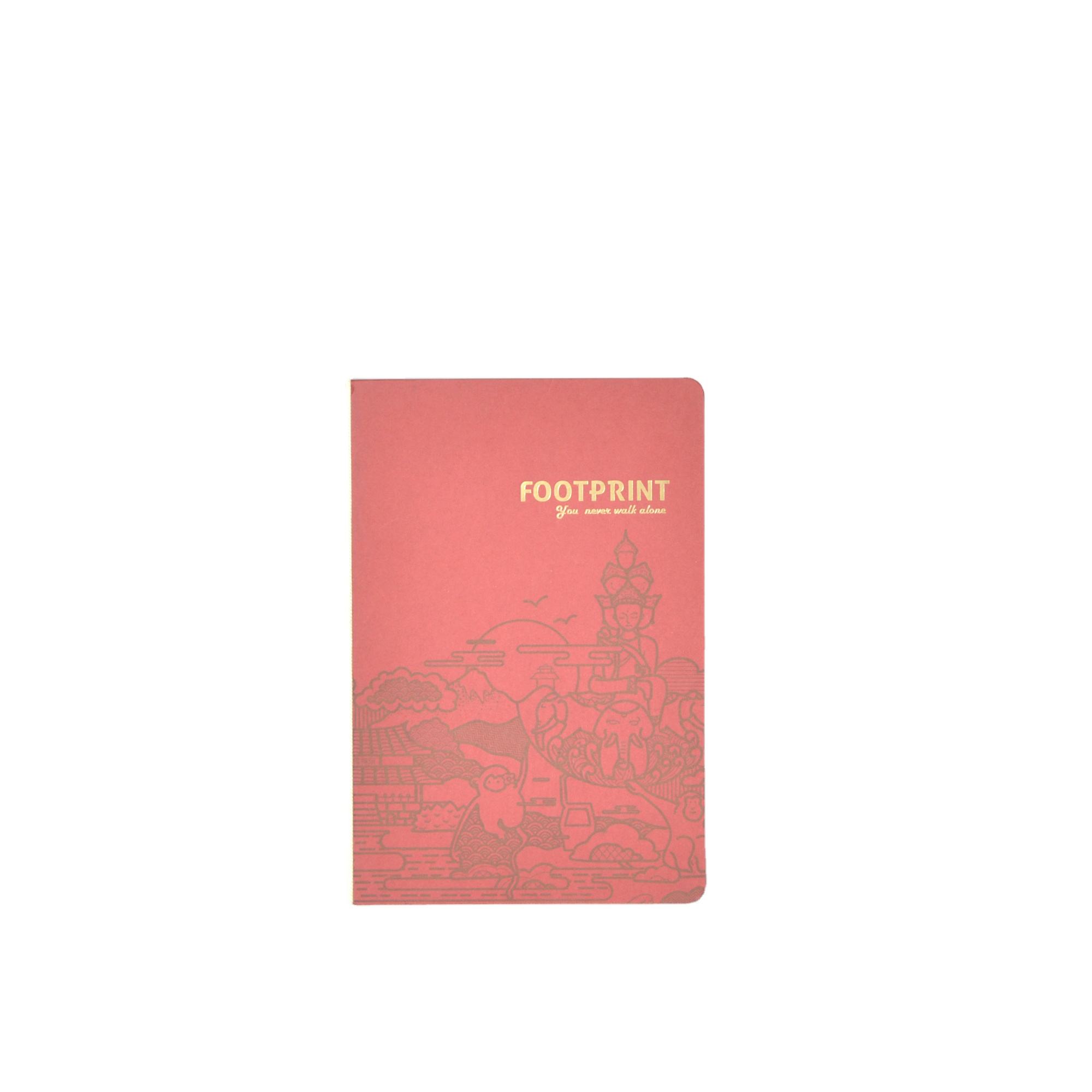 A5 FSC-Certified Paper Fountain Pen Friendly Paper Journal Laying Flat Journal Small Red Girls Journal Dotted