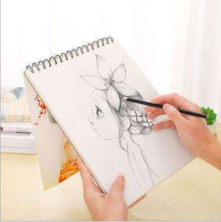 Mini Size Watercolor Sketchbook 2.4x2.4 Inch Portable Square Fabric Cover Hardcover Sketch Notebook