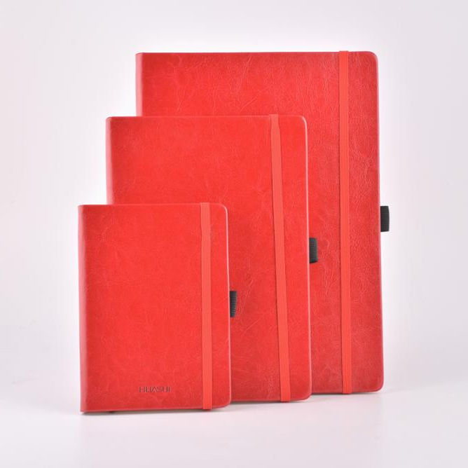 Custom Traveler Diary Loose Leaf Notebook Imitation Leather Cover Vintage Soft Kraft Paper Spiral Portable Manual Book Box Gift