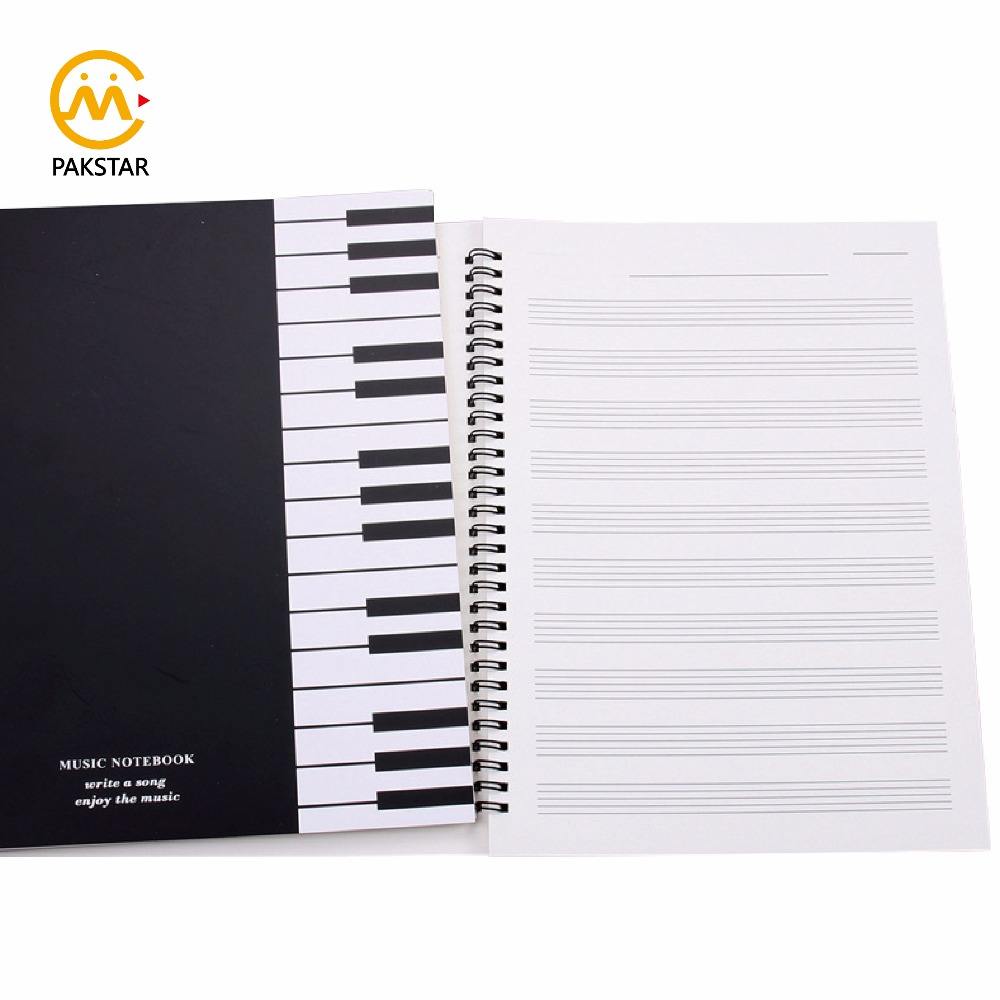 LABON Music Practice Notebook Piano Violin Book Universal Five-line Notebook Pattern Music Tool Memo Learning Paper