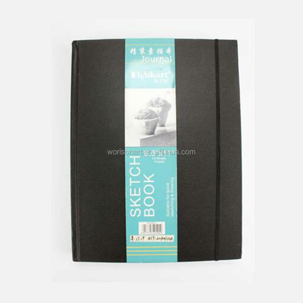 Art Hard Bound Sketch Book 8.5"X11"-Black