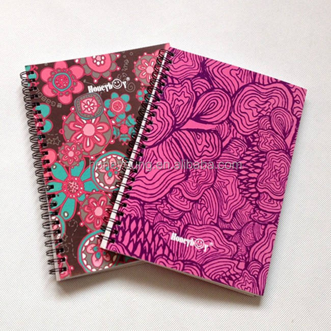 Customize Quality Pretty Sublimation Study Student Planner Travel Girl School Stationery School Spiral Notebook