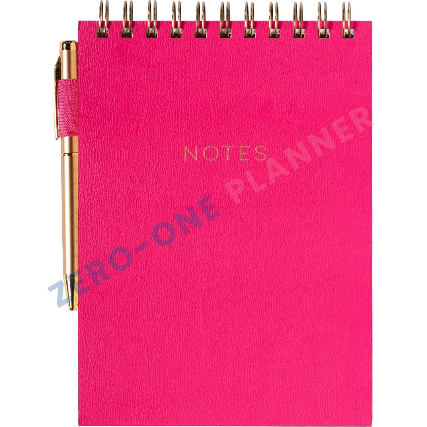 Customized A4 A5 PU Leather Hardcover Journal Diary Spiral Ring Binding Paper Bound Black Pages Dotted Grid Notebook Notepad