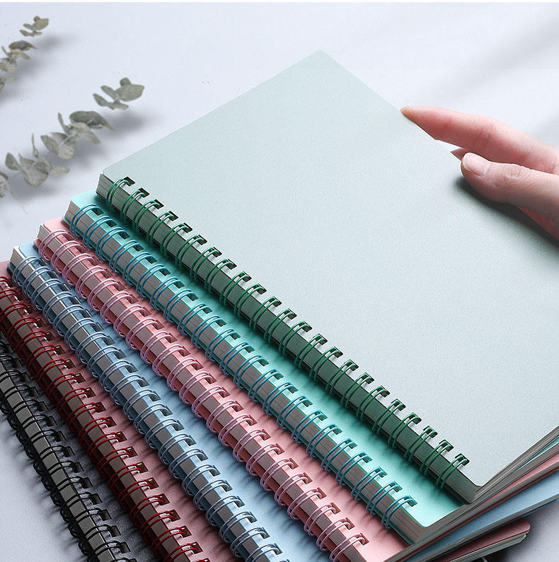 Factory Wholesale Notebooks A4 A5 B5 Horizontal Grid Printed Spiral Notebook Multicolor Blank Loose-leaf Hardcover Notebook 2025