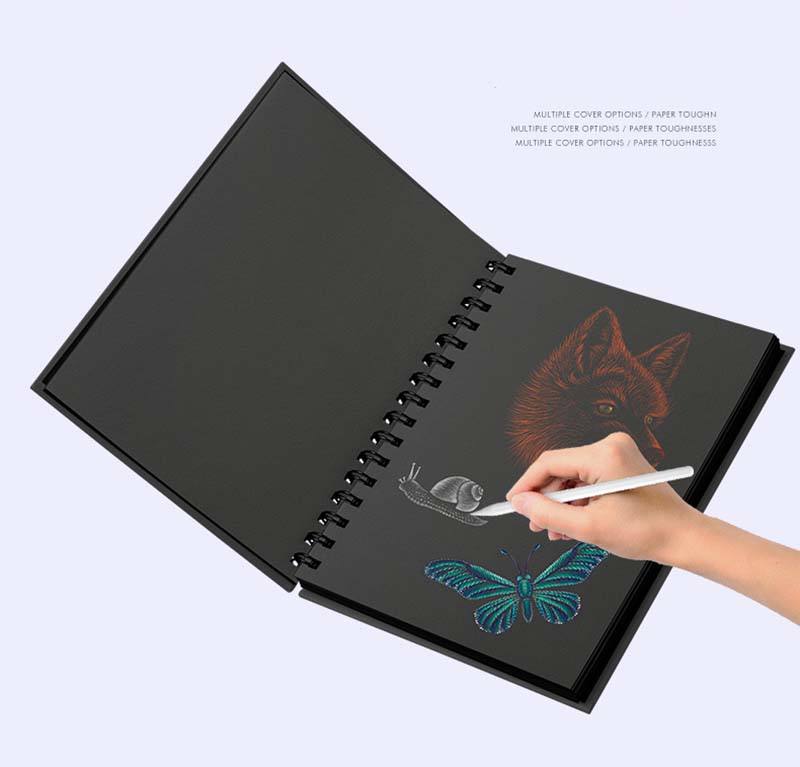 Custom Top Spiral Bound Sketchbooks for Art Sketch Draw Paint & Write Available in A5 A4 A3 Sizes for Gifts & Promotions