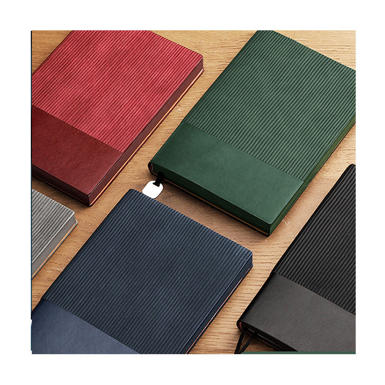 Minimalist A5 Custom Logo Planner Branded Agenda Journals Colorful Pu Leather Cover Notebook