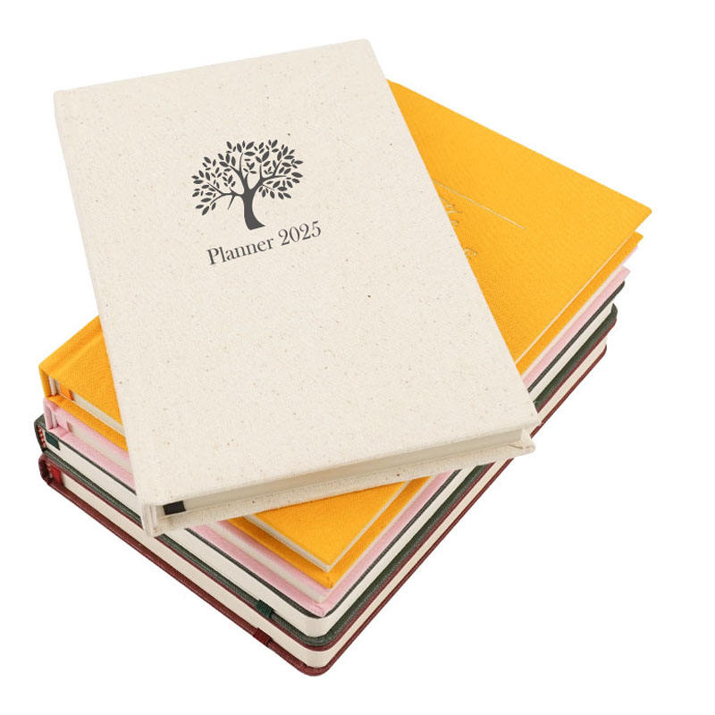 Customable Jiumu Top Selling Handmade Vegan Leather White Paper Art Journal A5 Hardover 160gsm Dotted Journal