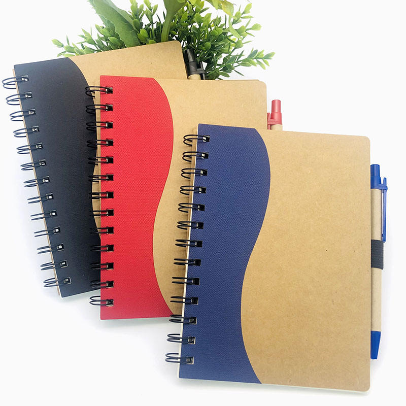 5.5 X 8.5 Inch 3 Books Colored 3 Subject Hardcover Spiral Notebooks With College Ruled Paper for School
