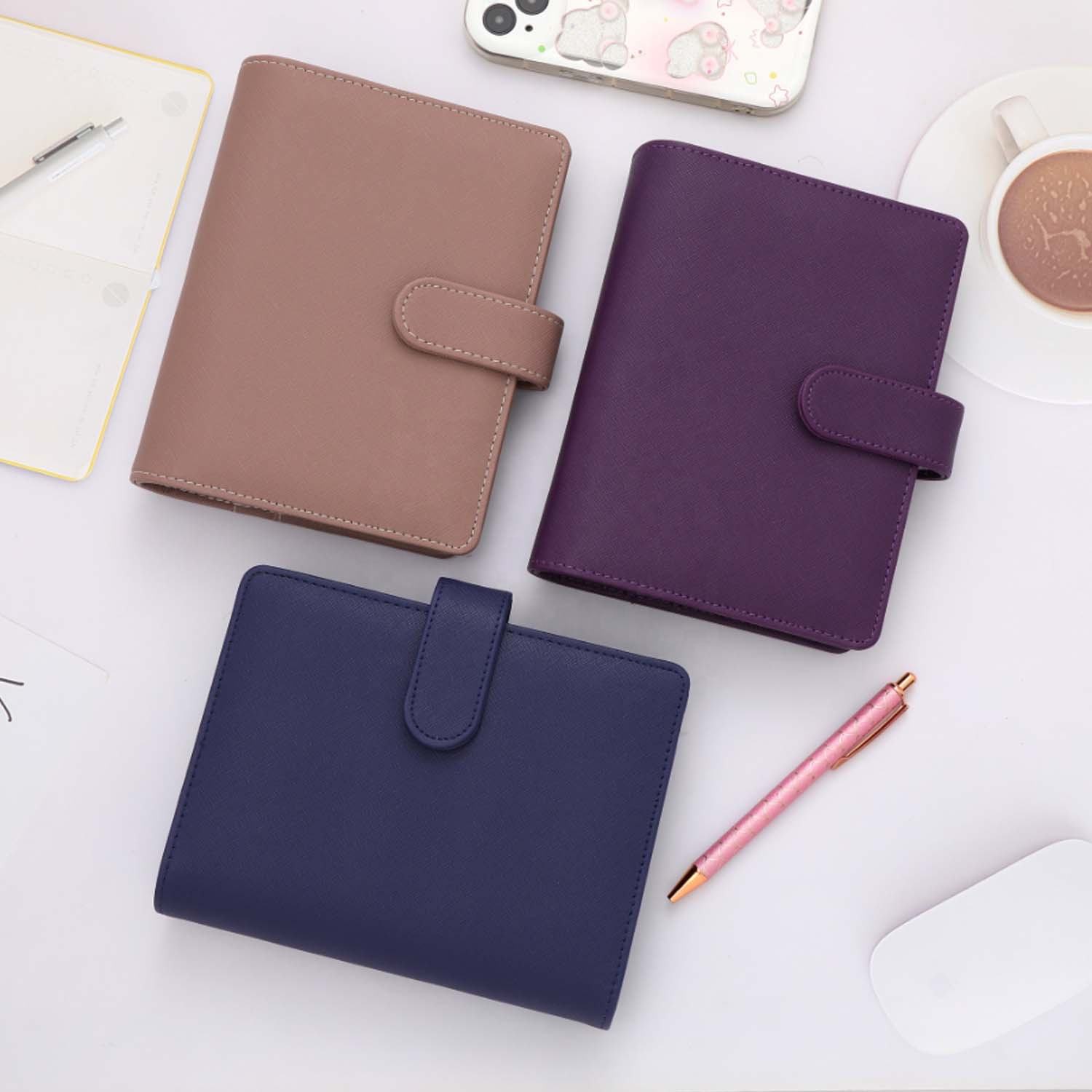 Elastic Band Notebook Journal Leather Hardcover Students Pad Planner Diary Office Supplies Sublimation Blanks Promotional Custom