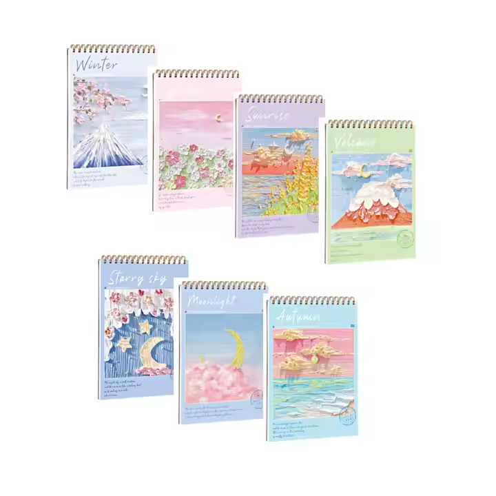 Customized Fancy Top Bound PP Cover Cheap Bulk Children's Spiral Notebooks and Journals