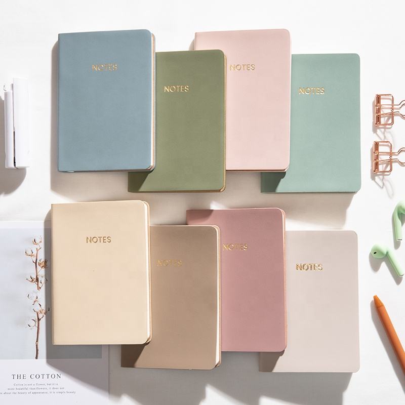 Custom Printed Notepad A5 Diary with File Card Pocket Notebook Leather Diary Hardcover Planner Lined PU Notebook