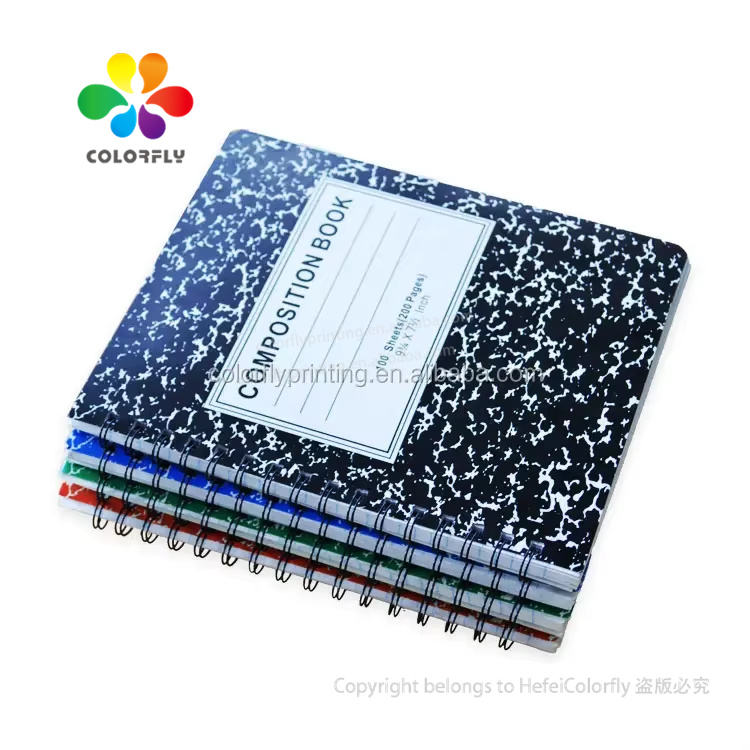 Graph Paper Math Book Black and White Classic Primary Ruled Composition Planner Book