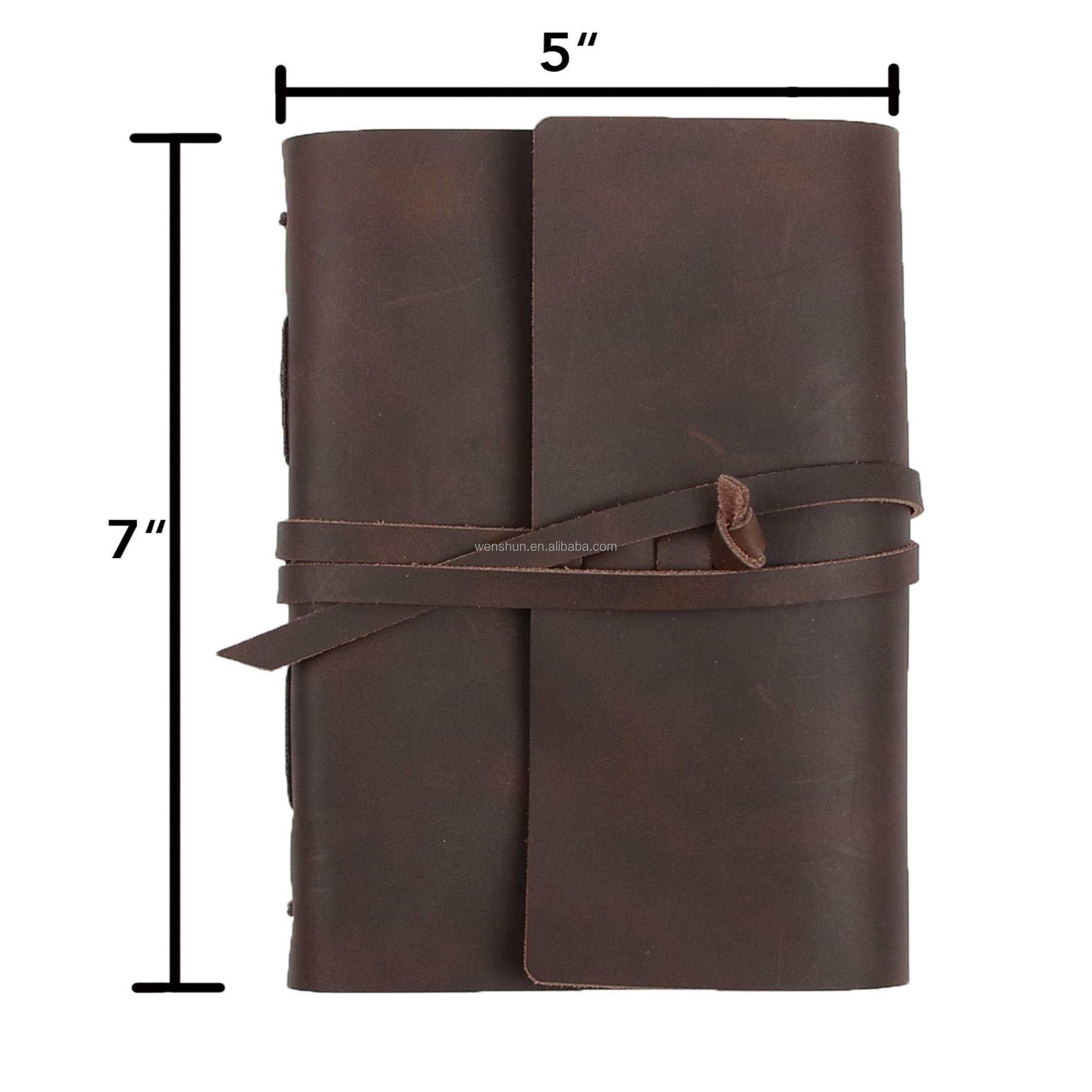 AIGUONIU 100% Genuine Leather Notebook Planner Book Cover B5 for MD Diary Original Journal Drawing Sketchbook