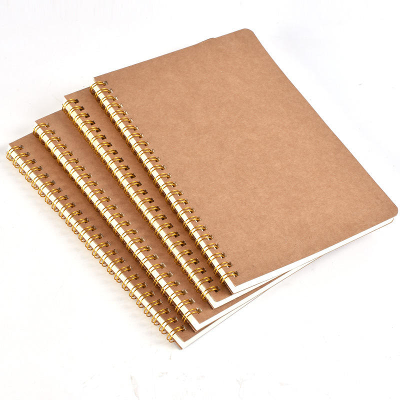 New Loose Leaf Hardcover Office School Spiral Notebook Stationery Supplies A6 A5 B5 80sheets Dots Line Grid Paper Customize Logo