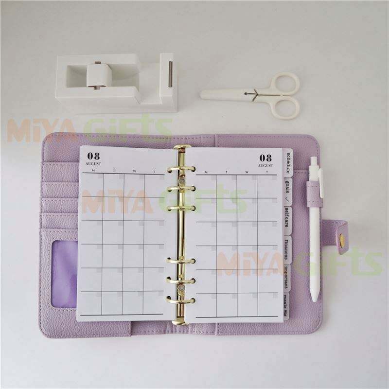 N52 A4 Vegan Leather 160gsm Notebook Dotted Notepad Tcl