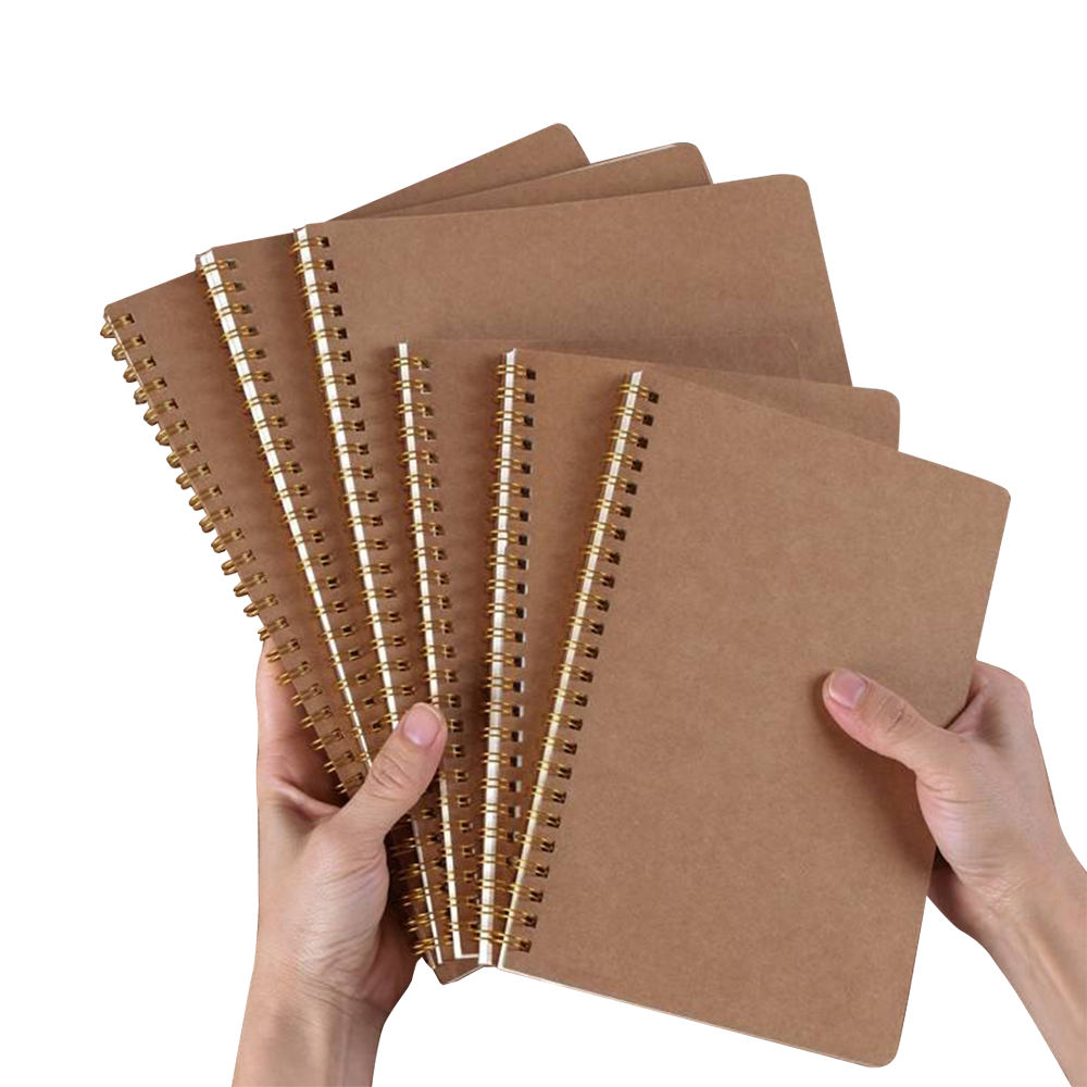 ECO Recycled Paper Kraft A4 A5 Spiral Notebook
