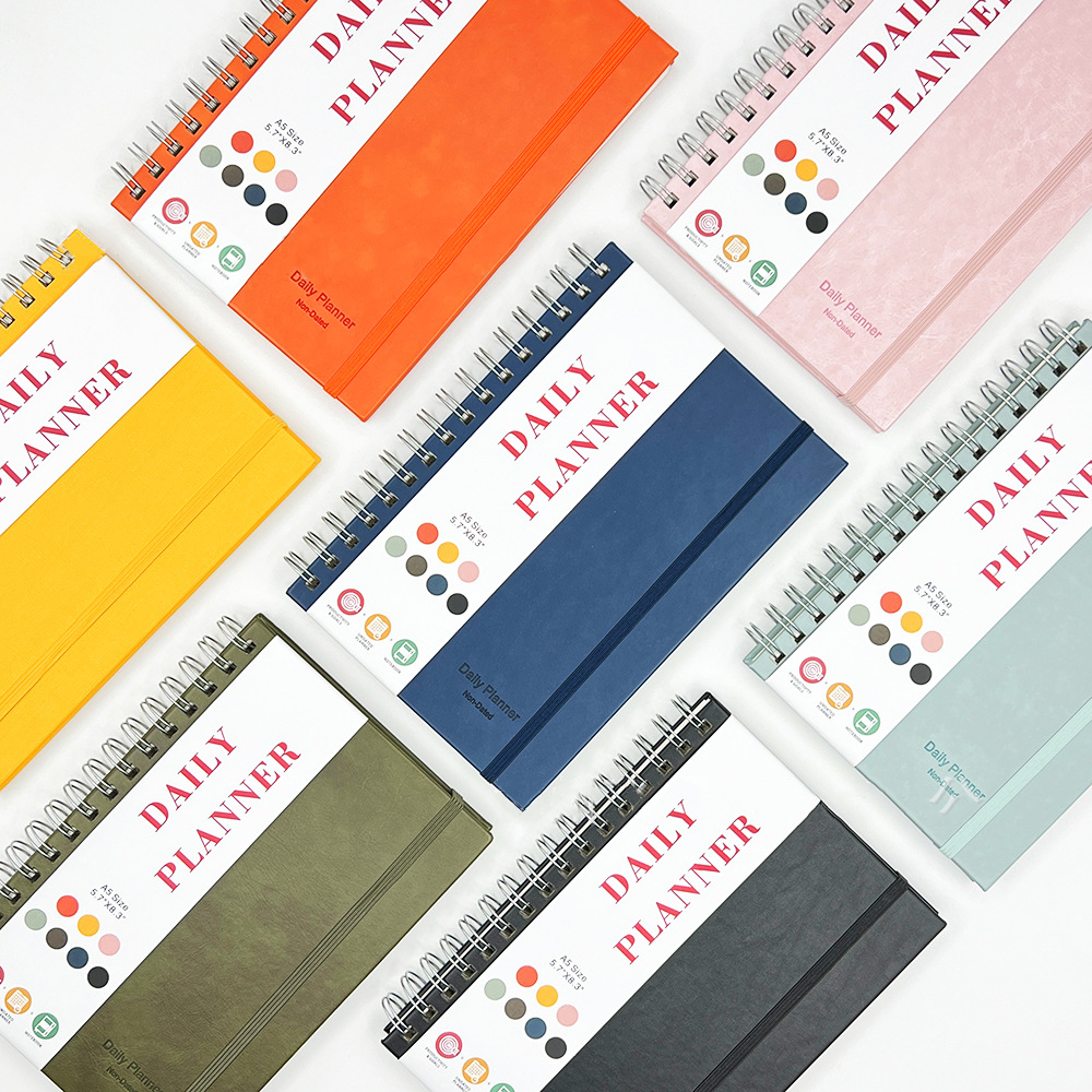 Custom Logo 2024-2025 Teacher Planner and Lesson Planner Spiral Notebook Wide Ruled for Classroom Organization
