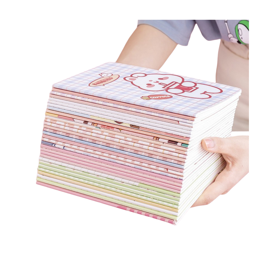 Wholesale Custom Logo Design College Ruled Paper A4 A5 150 Sheets Colorful Cute Beautiful Journal Hardcover Spiral Notebooks
