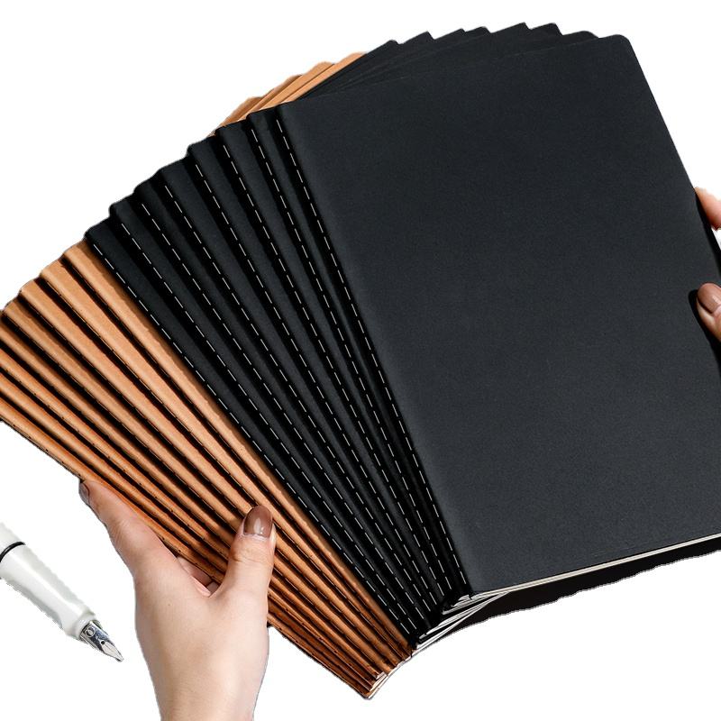 Customised 100 Sheets Thick Soft Pu Leather Notebook Academic University Student Record Hardcover A5 Journal Notebooks