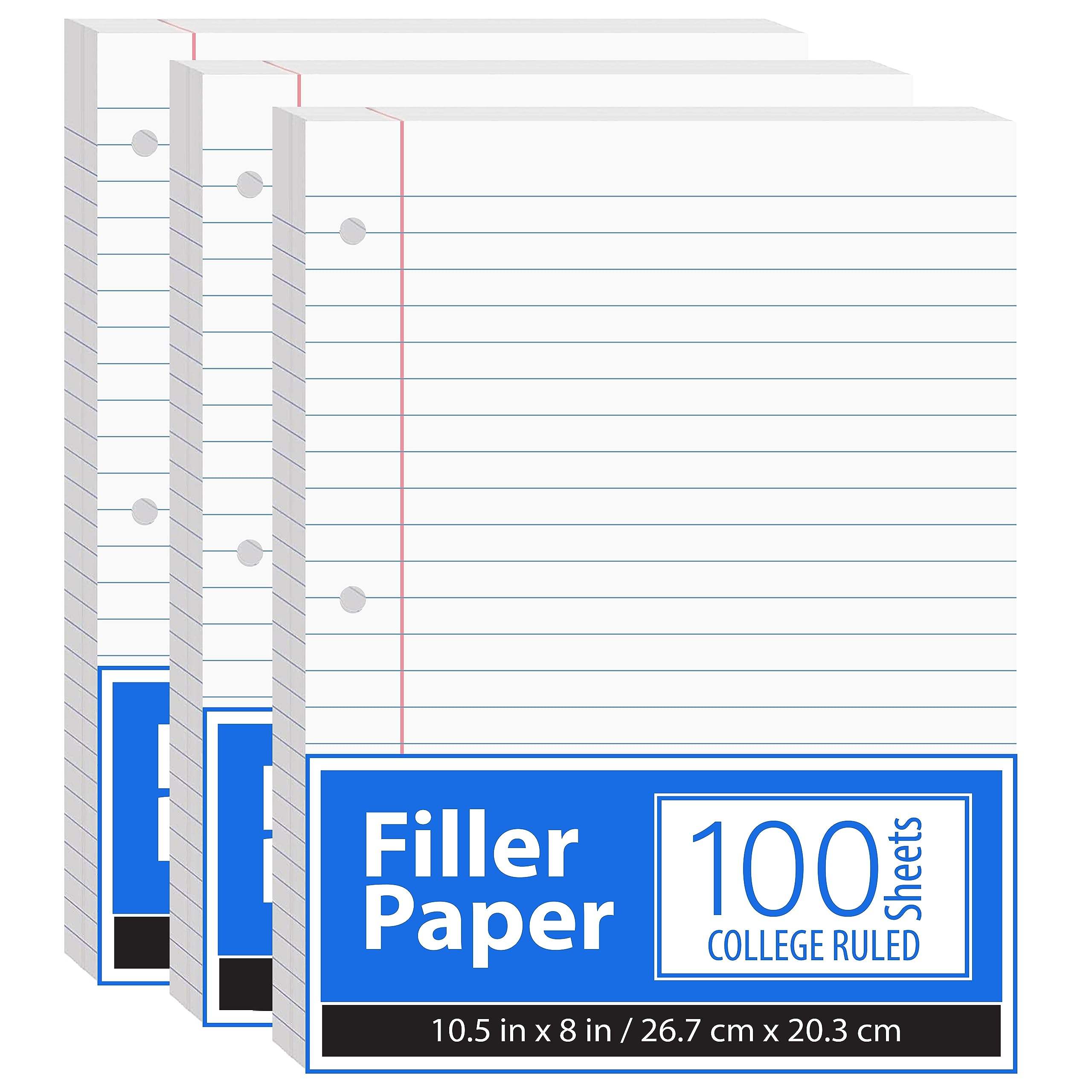 Wholesale 6 Rings Insert Gold Foil White Paper Loose Leaf Refill Paper for A4/A5 Journal Notebook with Rose Gold Edge