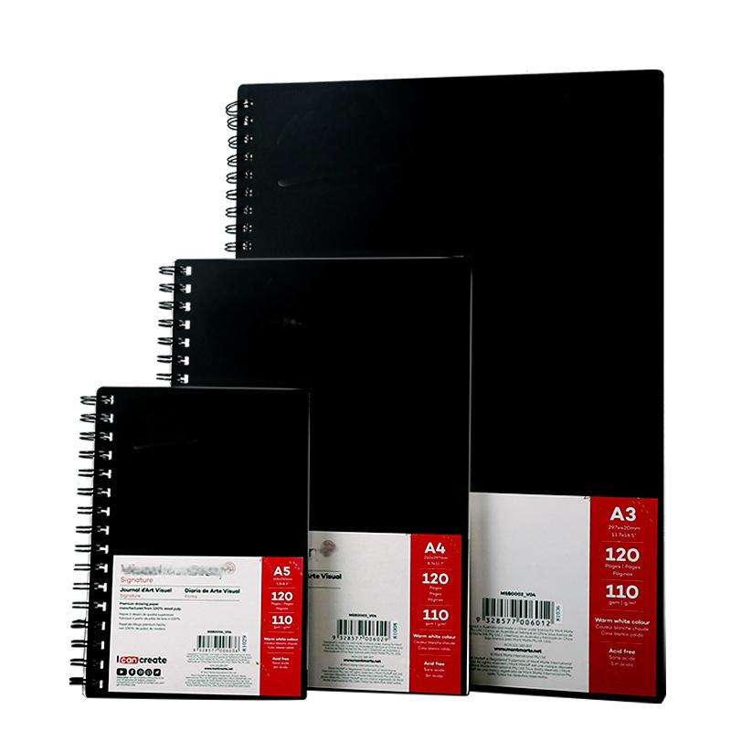 A4 120-Page Visual Art Diary Artist Sketchbook with High Quality Painting Paper