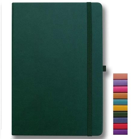 Custom Logo A5 Size Smart Notebook with Wireless Power Bank Foldable Phone Holder PU Leather Notepad